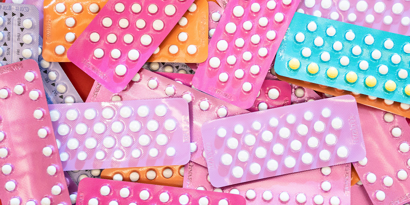a bunch of Hormonal Contraception in form of birth control