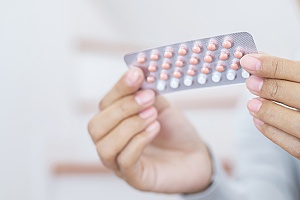 a collection of pills that are used for hormonal contraception