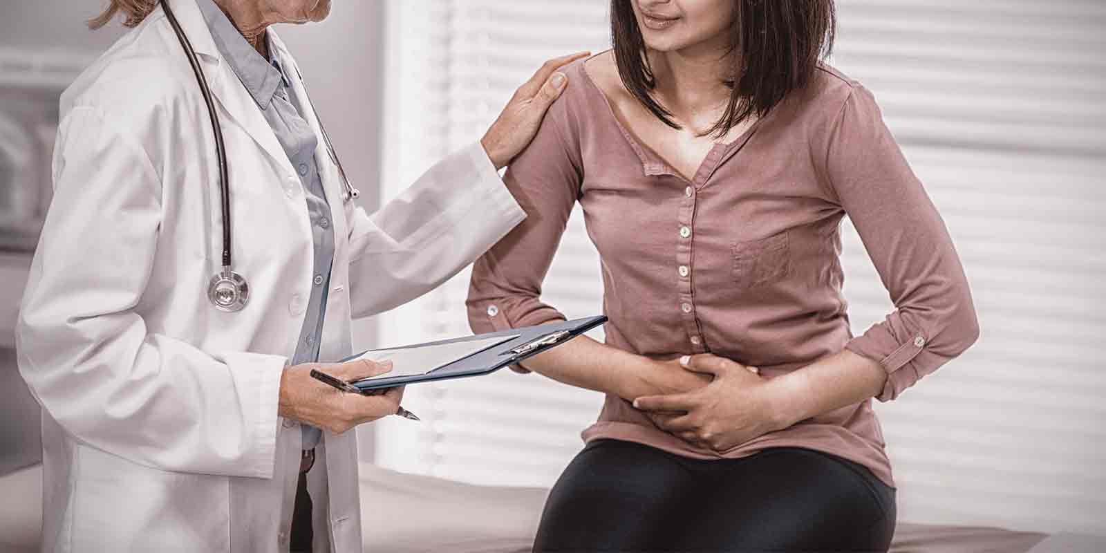 women in pain after a Endometrial Biopsy