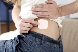  Raleigh, NC women applying birth control patch in the hip