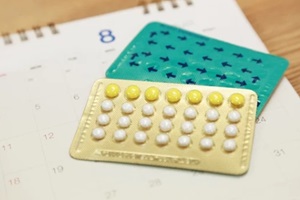 birth control pills on a calendar in North Carolina 
