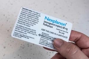 nexplanon implant plastic card