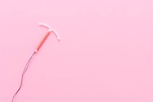 iud device on pink background