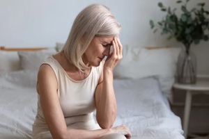 stressed aged women needing to see menopause specialist