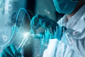 scientists are experimenting genetic research and biotech science human biology and pharmaceutical technology on laboratory background